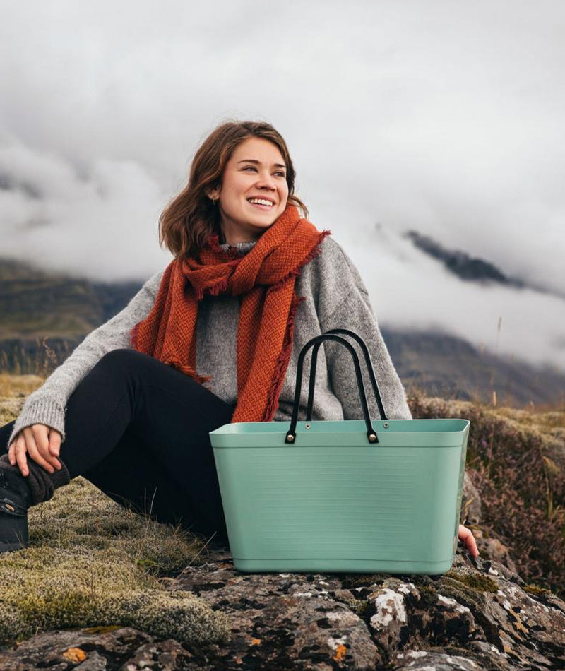 Hinzaväska stor Olivgrön - Green Plastic