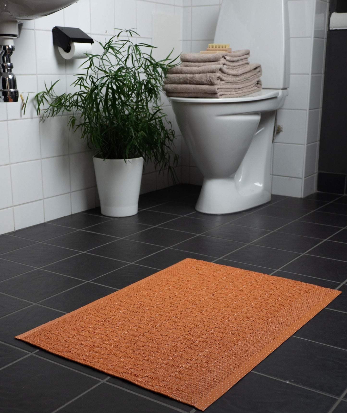 Dörrmatta enfärgad orange