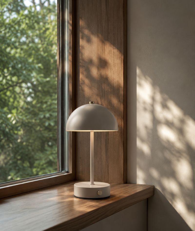 Holt LED Bordslampa uppladdningsbar Sand