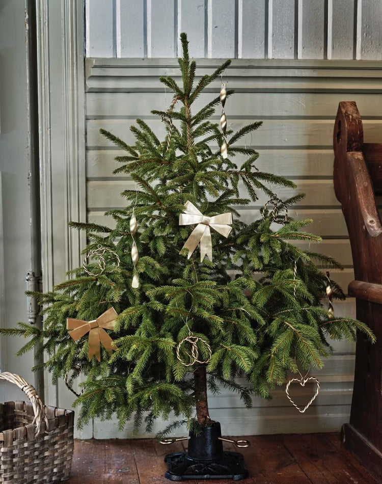 Julgransfot Järn Svart