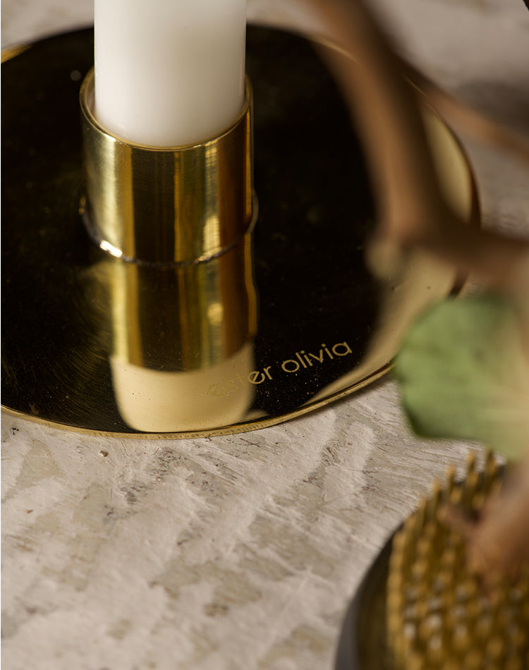 Ester Ljusstake stor mässing - Ester Olivia