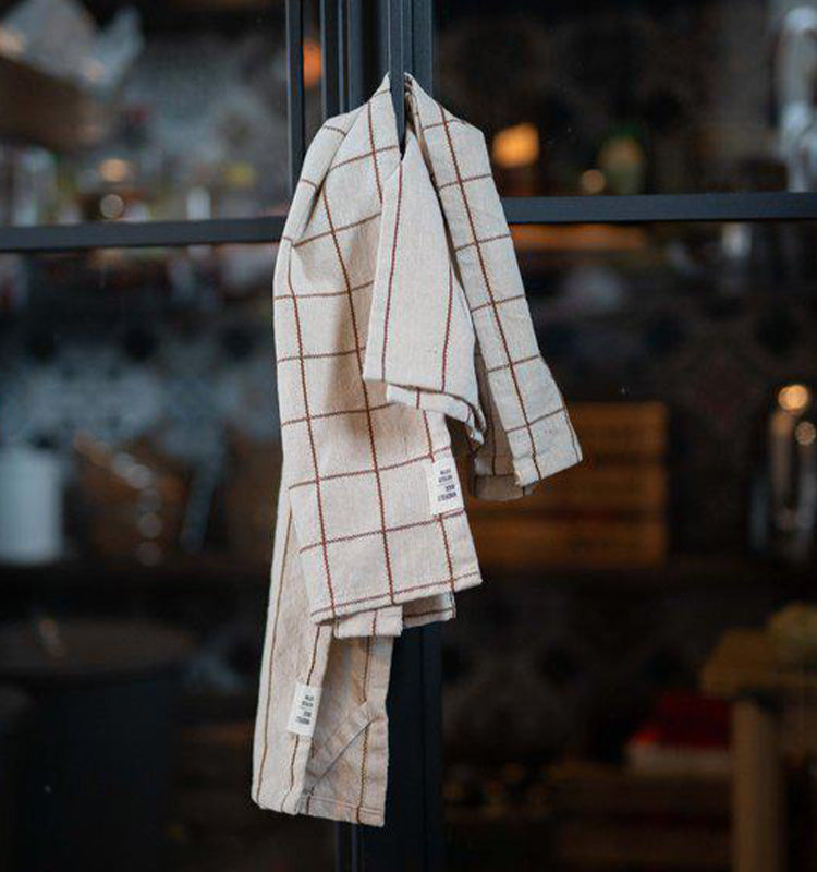 Lucas kökshandduk Kastanj