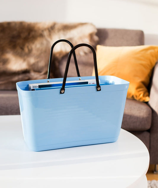 Hinzaväska stor Ljusblå - Green Plastic