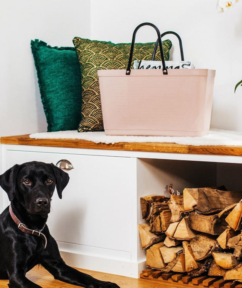 Hinzaväska stor Nougat - Green Plastic