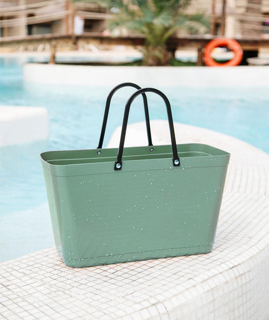 Hinzaväska stor Olivgrön - Green Plastic