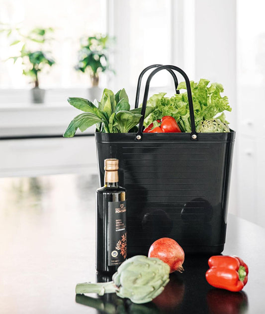 Väska Hinza hög med cykelfäste Svart