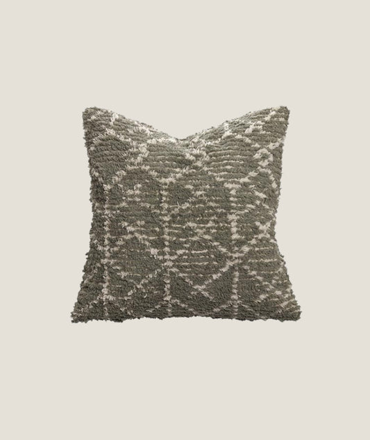 Kuddfodral Rune Creme/Grön