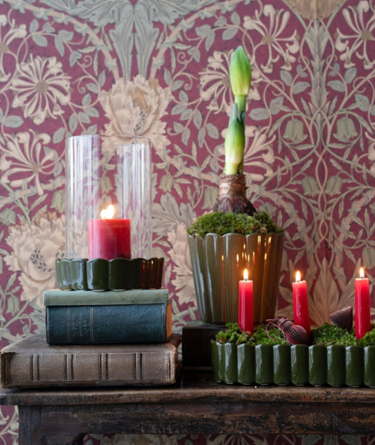 Ljusstake Edna Grön