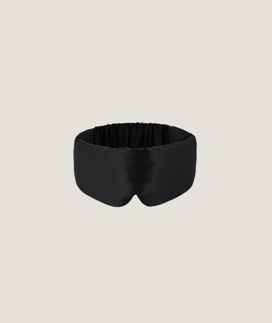 Deep Black, Deep Sleep Mulberry Silk Mask – 22 Momme