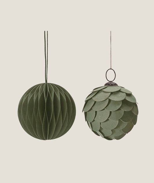 Julkula i Box ECO Olivgrön 4p