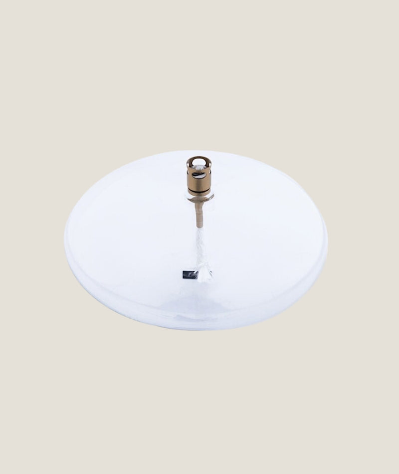 Oljelampa Klar glas Disc Brass 18cm