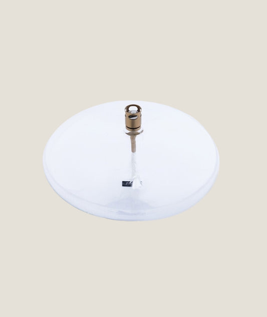 Oljelampa Klar glas Disc Brass 18cm