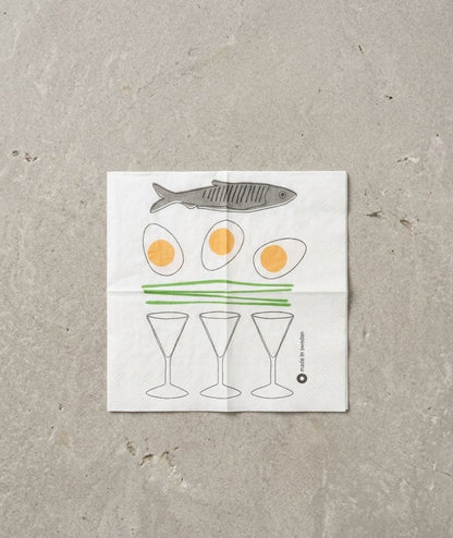 Pappersservett "Sill och snaps" 2-pack