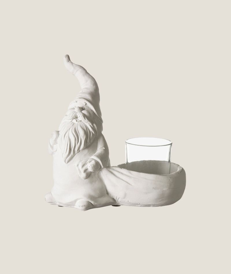 Tomte Ljuslykta Vit Matt