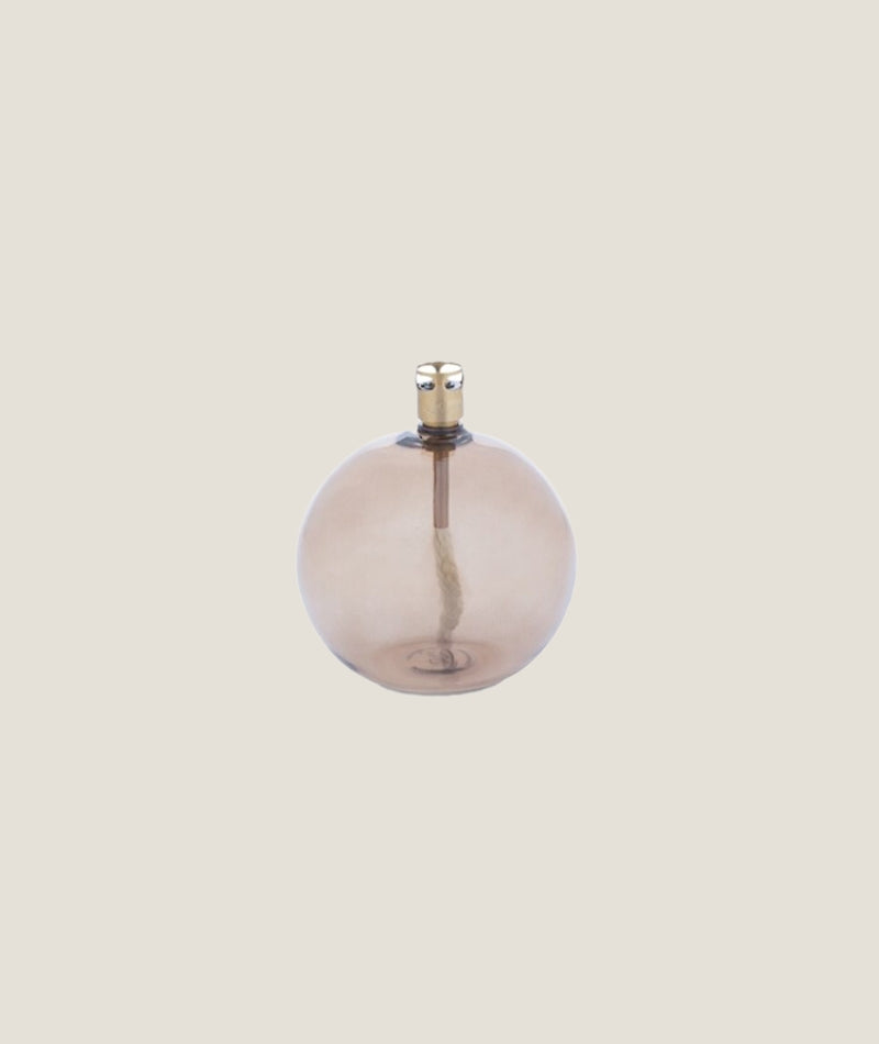 Oljelampa Rund Champange Brass 9cm