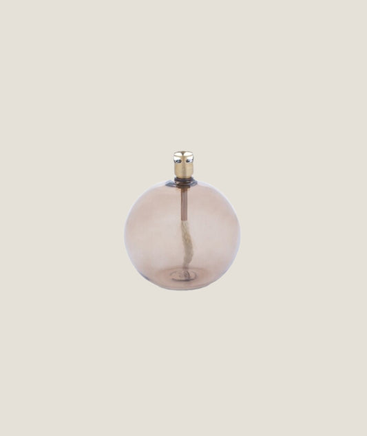Oljelampa Rund Champange Brass 9cm