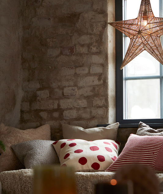 Dorte kuddfodral Röd