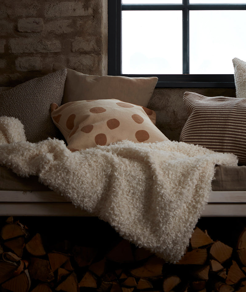 Dorte kuddfodral Iskaffe