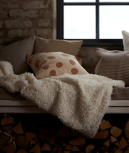 Dorte kuddfodral Iskaffe