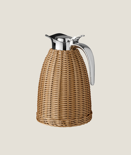 Termoskanna flätad bambu Brun