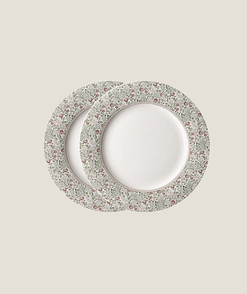 Laura Ashley Wild Clematris frukost tallrik 2 set 23 cm