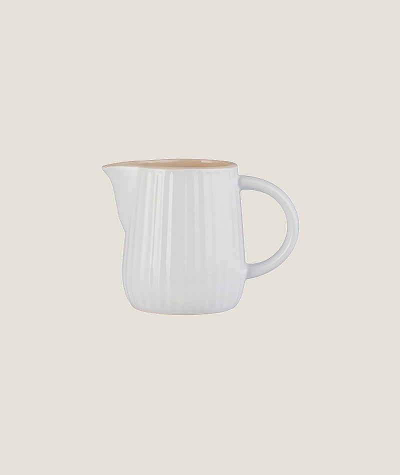 Mynte mjölk/grädd kanna med handtag- Vit