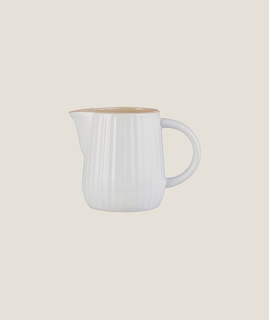 Mynte mjölk/grädd kanna med handtag- Vit