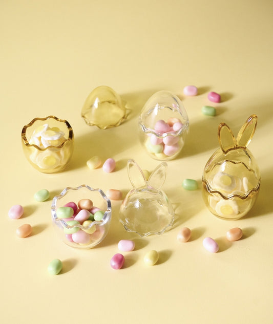 Kaninformad Glas burk