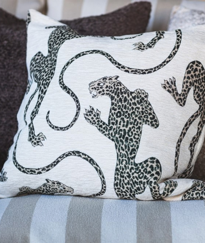 Kuddfodral Patsy Creme Leopard
