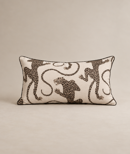 Kuddfodral Patsy Creme Leopard