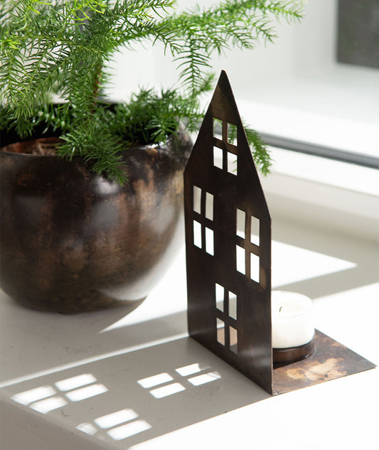 Ljushållare Hus Antik Brun