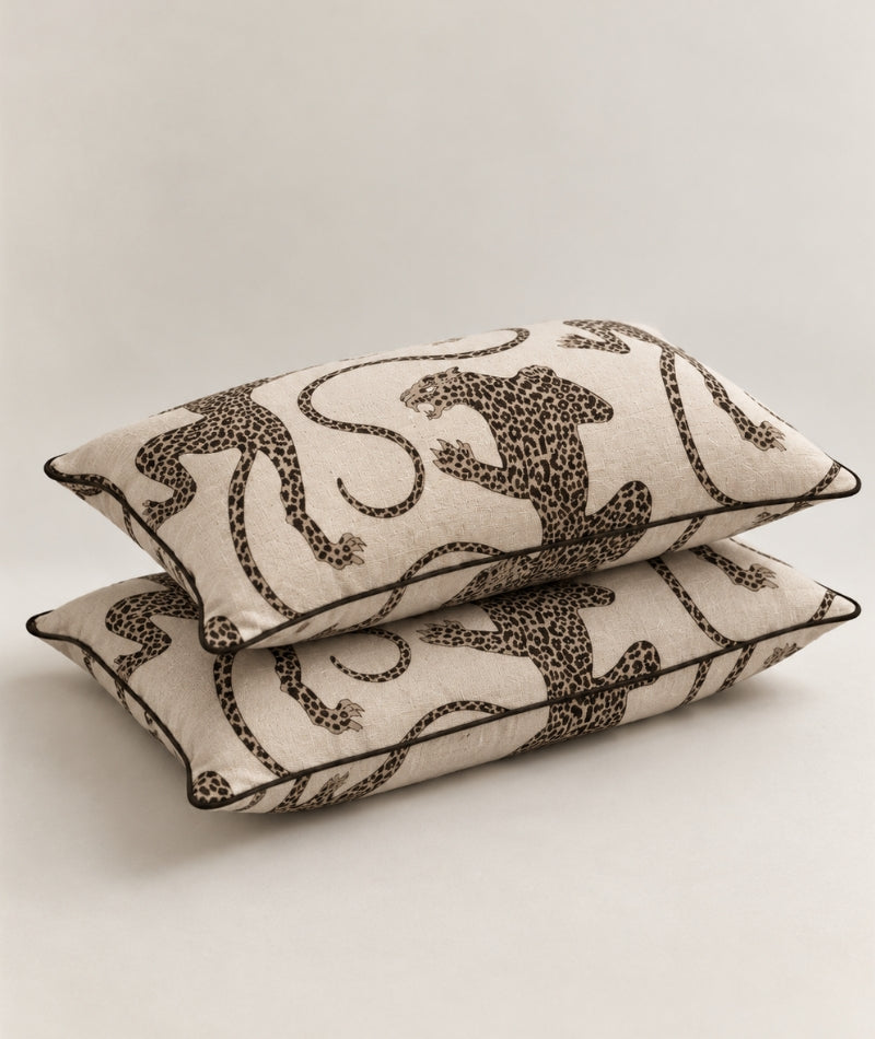 Kuddfodral Patsy Creme Leopard