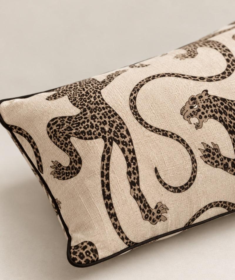 Kuddfodral Patsy Creme Leopard