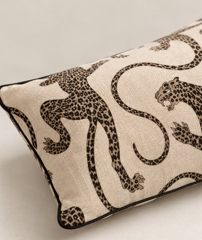 Kuddfodral Patsy Creme Leopard