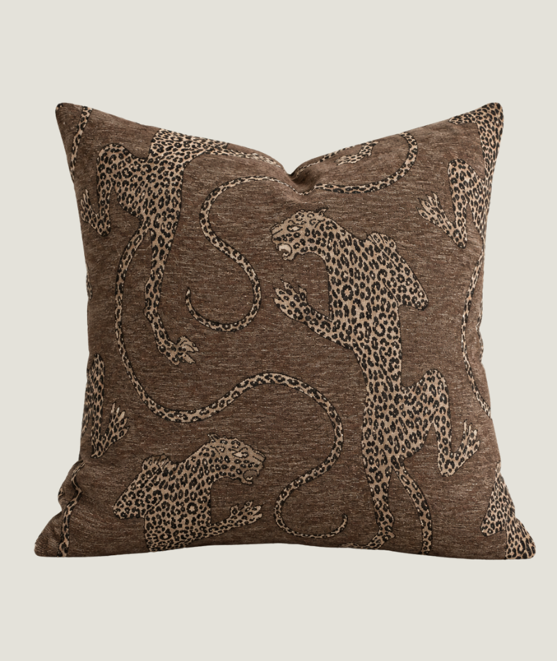 Kuddfodral Patsy Nougat Leopard