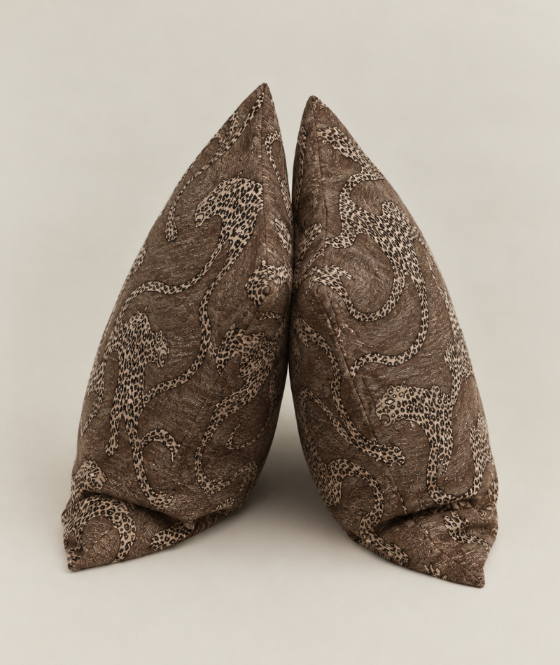 Kuddfodral Patsy Nougat Leopard