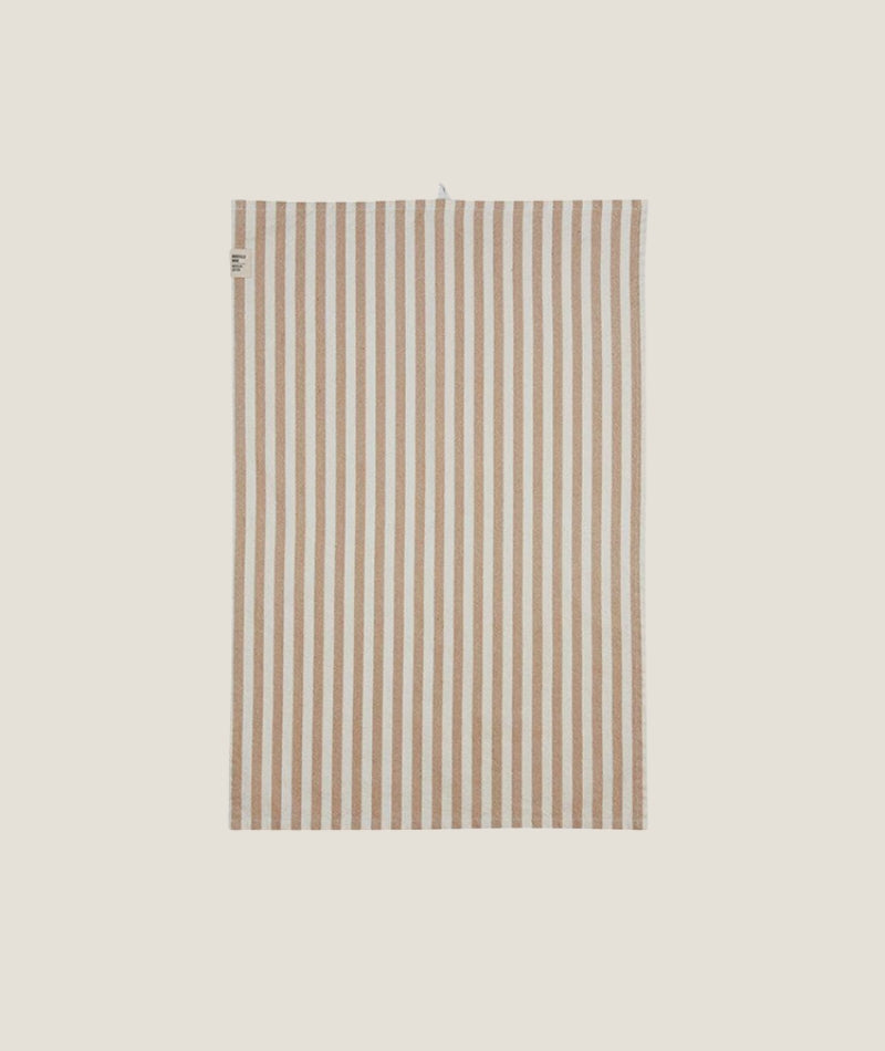 Svea kökshandduk Sand klassisk rand