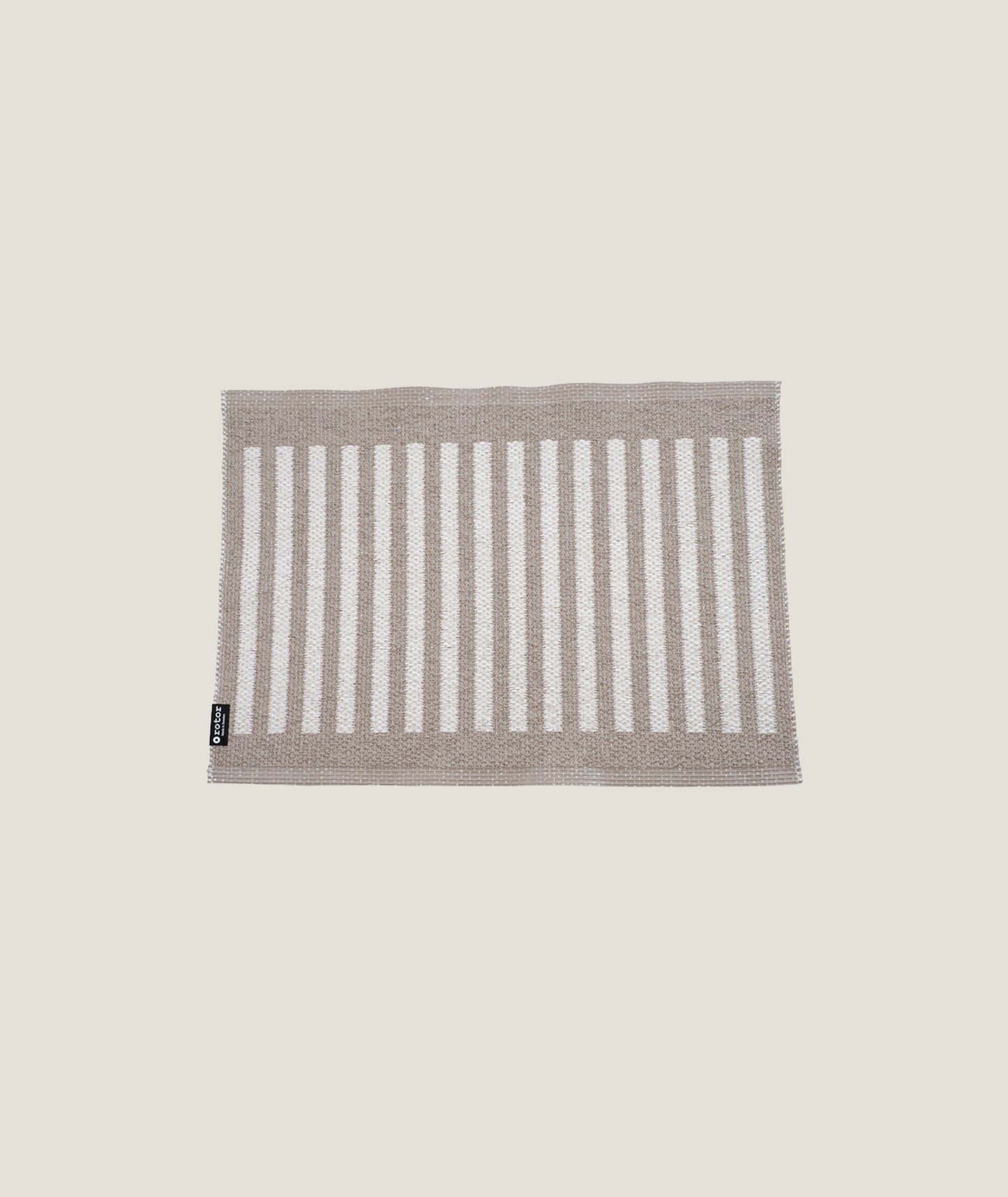 Dörr- badrumsmatta Stripes-beige/vit