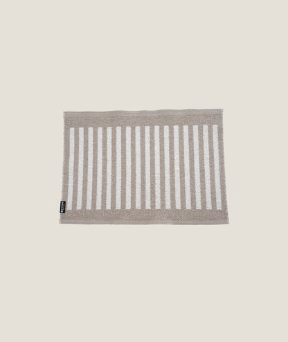 Dörr- badrumsmatta Stripes-beige/vit