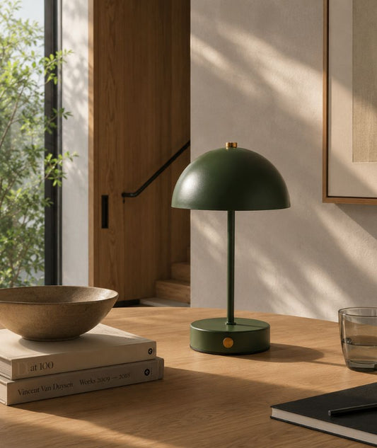 Holt LED Bordslampa uppladdningsbar Grön
