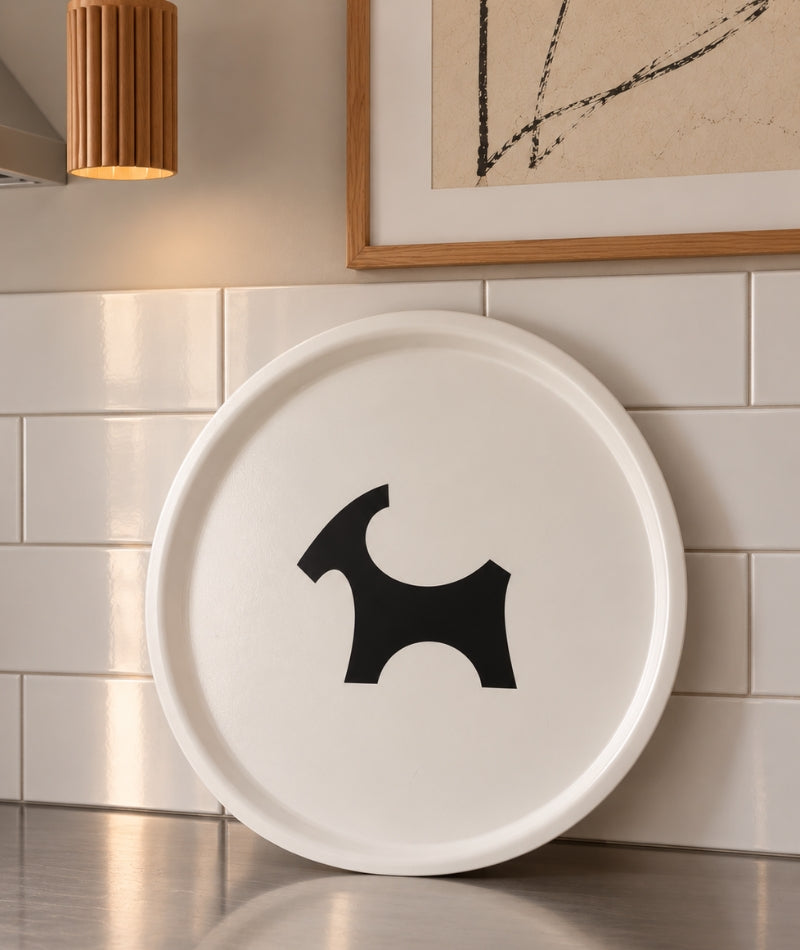 Rund bricka & Disktrasa Bock – Set om 2