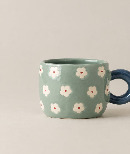 Nini Mugg Blå blomma