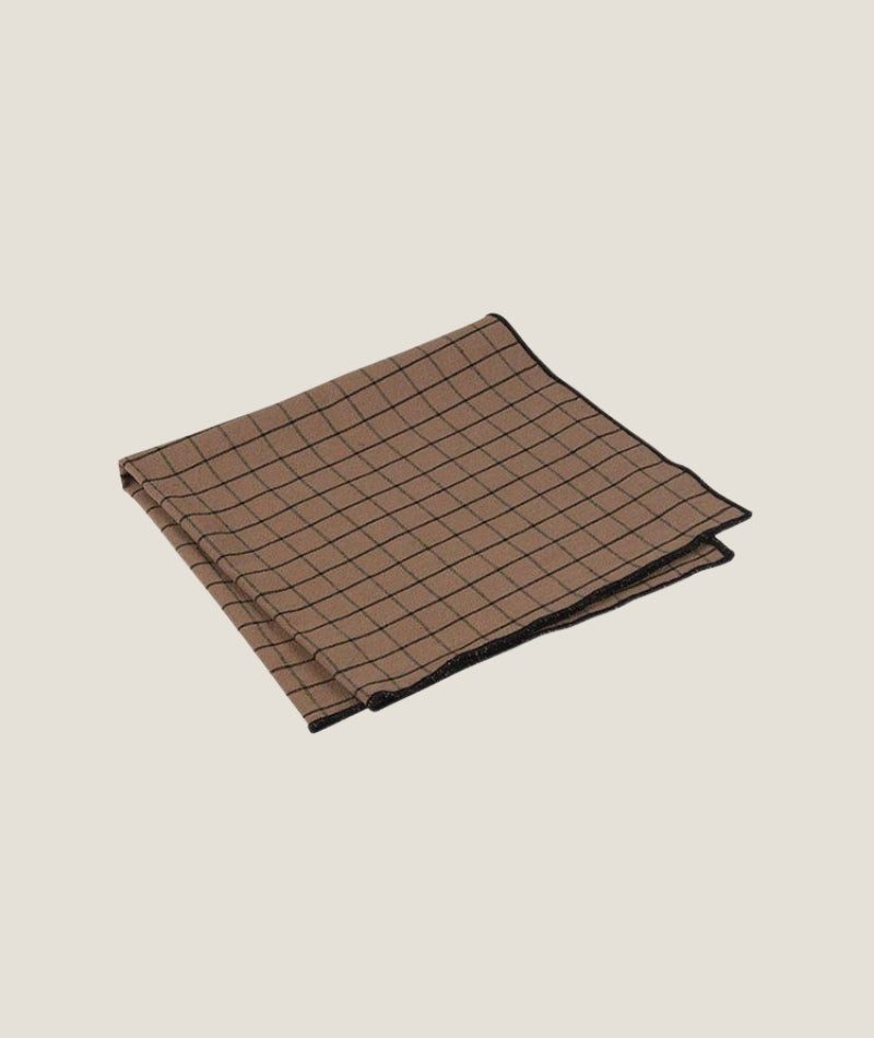 Ture servett choklad färgad rutig