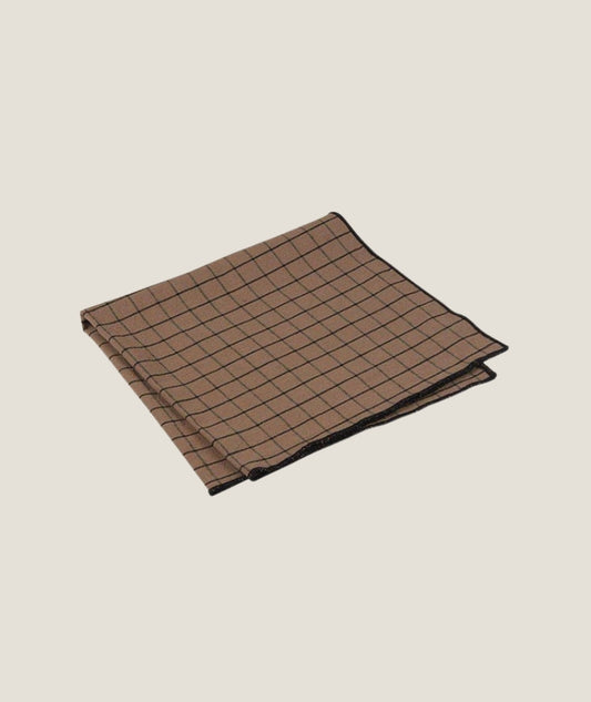 Ture servett choklad färgad rutig