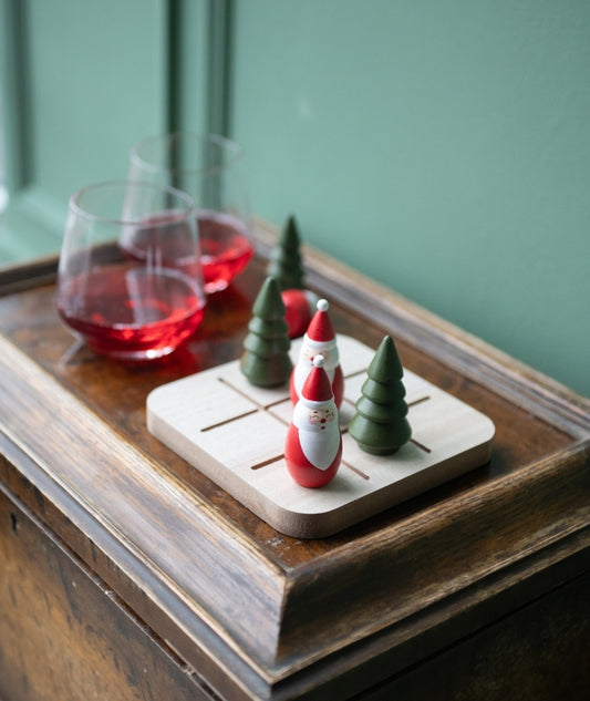 Brädspel  "Tre i rad" Tomte