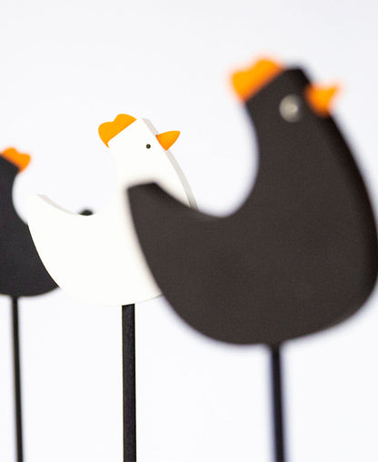 Vårtupp på pinne-vit