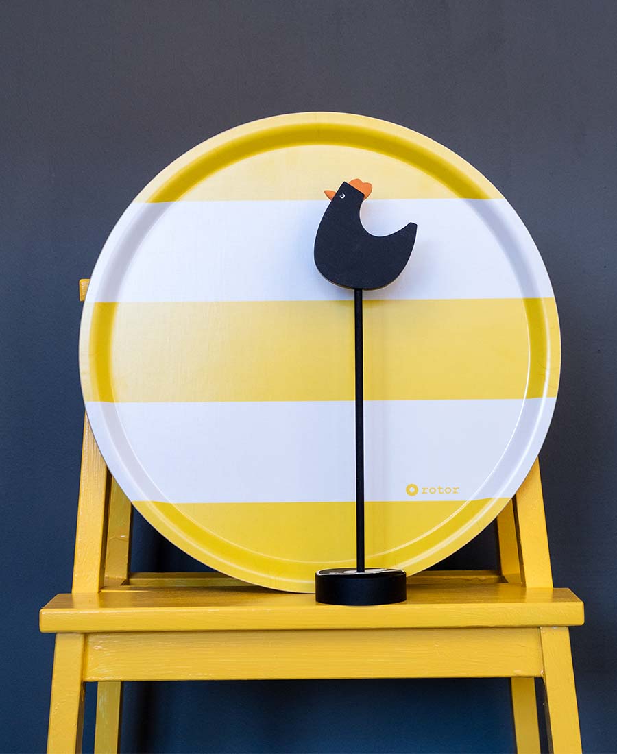 Vårtupp på pinne-svart