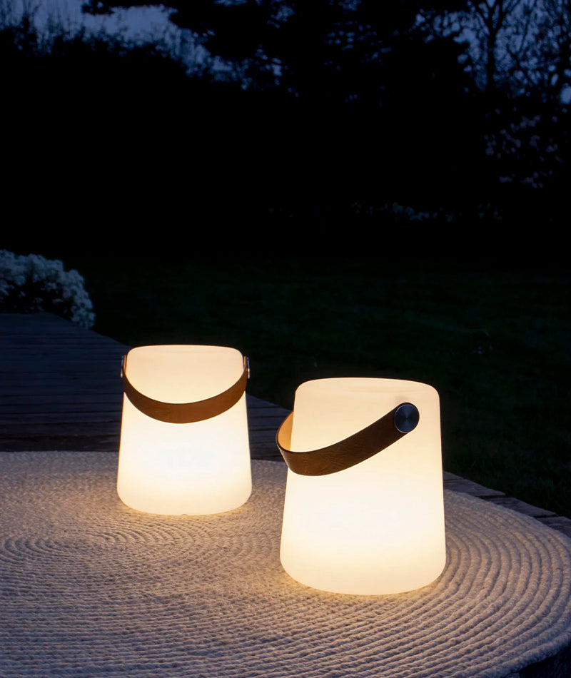 Bristol lampa med rem uppladdningsbar vit