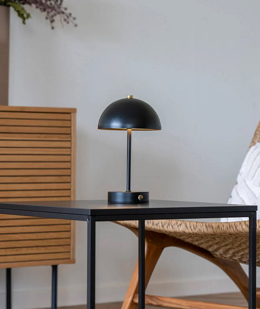 Holt LED Bordslampa uppladdningsbar Svart