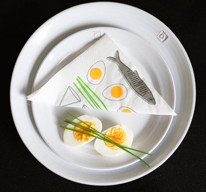 Pappersservett "Sill och snaps" 2-pack